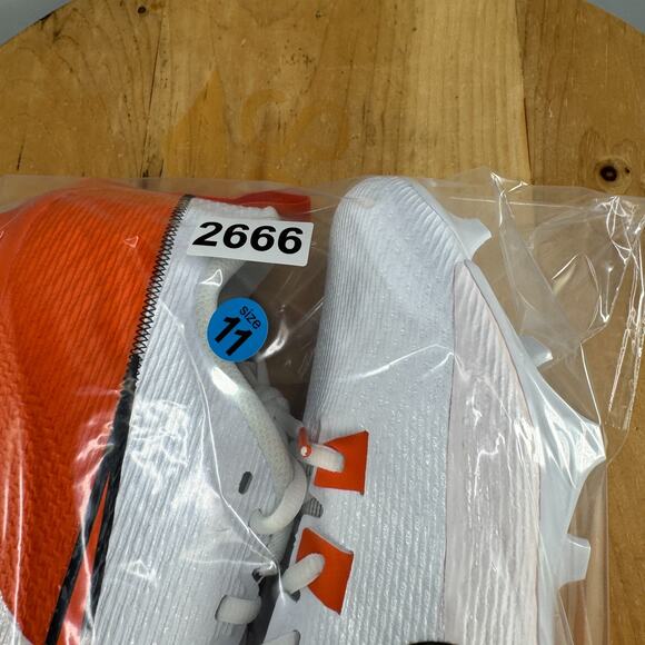 Nike Vapor Edge Speed 360 2 Men's Size 11 Football Cleats White Orange NEW - Picture 9 of 9